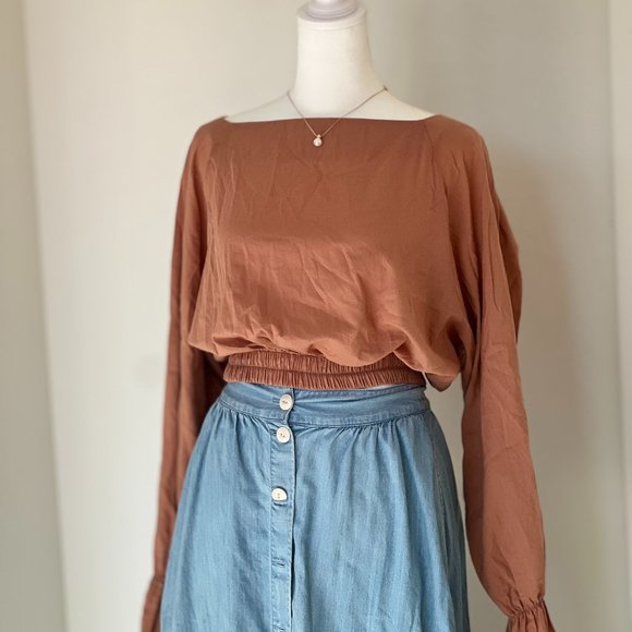 Cute Look Outfit: Oak + Fort Long Sleeve Blouse - Picture 4 of 9